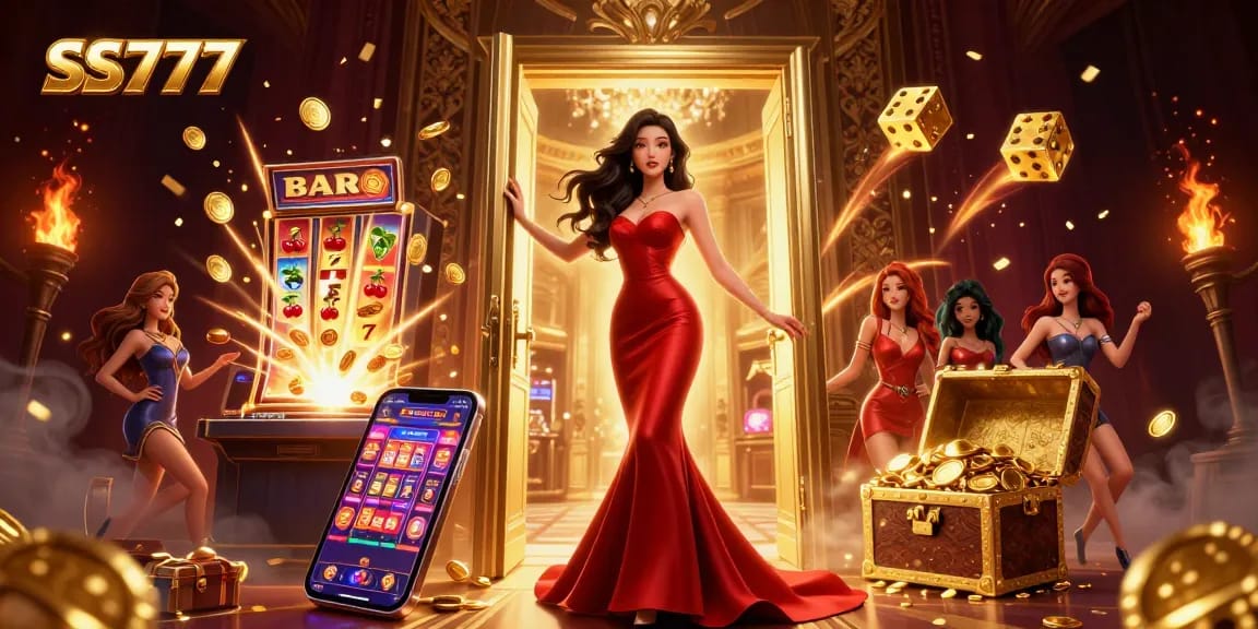 Experience SS777’s vibrant casino atmosphere with jackpot excitement and luxury visuals.