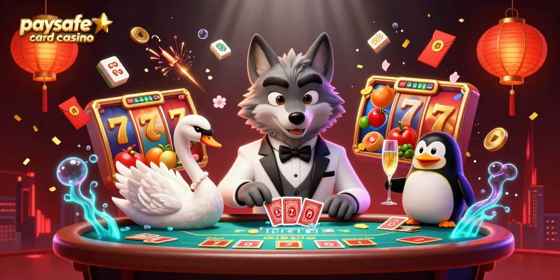 Erleben Sie die Aufregung in einem Paysafe Card Casino mit animierten Slots und fesselnden Charakteren.