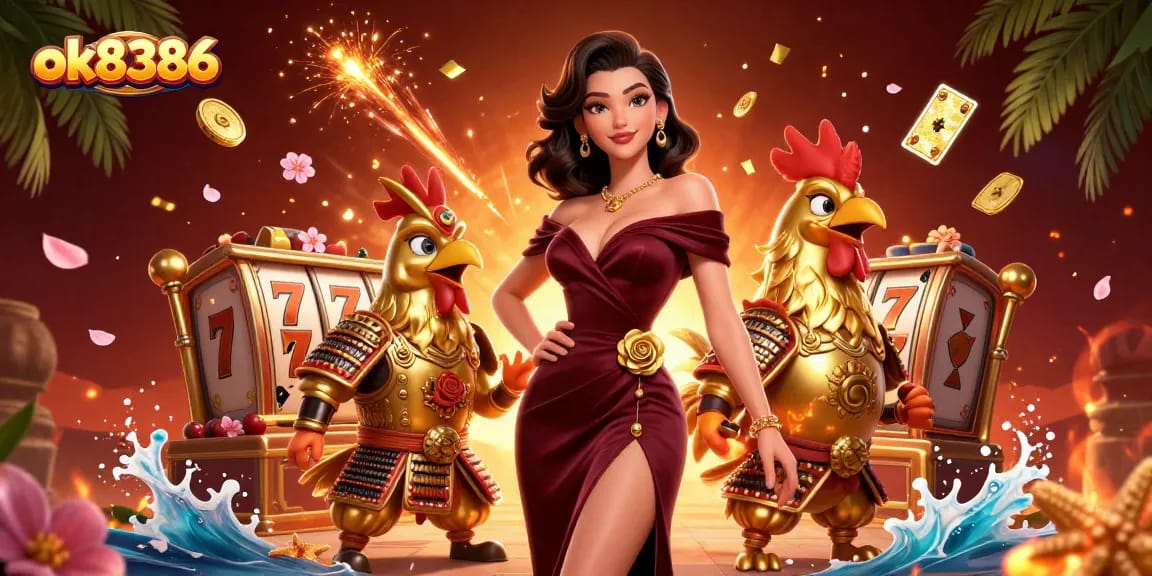Engage with the exciting world of ok8386 casino gaming, featuring slots, 3D characters, and vibrant visuals.