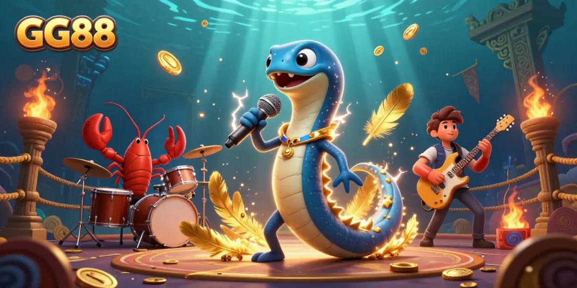 Experience electrifying entertainment at GG88's underwater casino with vibrant characters and dynamic action.