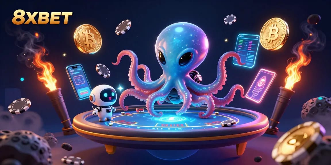 Experience thrilling gaming adventures at 8XBET with vibrant visuals and innovative casino elements.