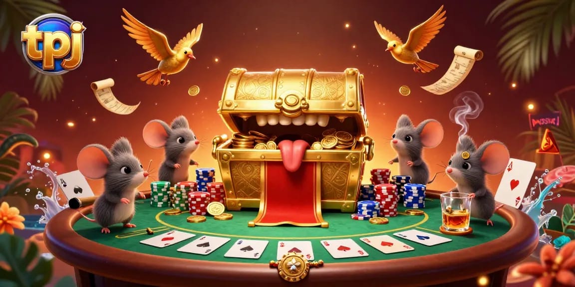 Spin and win at tpj’s engaging poker tables adorned with vibrant casino elements.