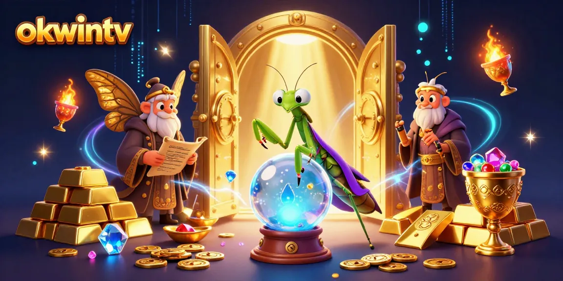 Engage with okwintv's rich gaming world in a vibrant 3D carnival of fortune and magic.