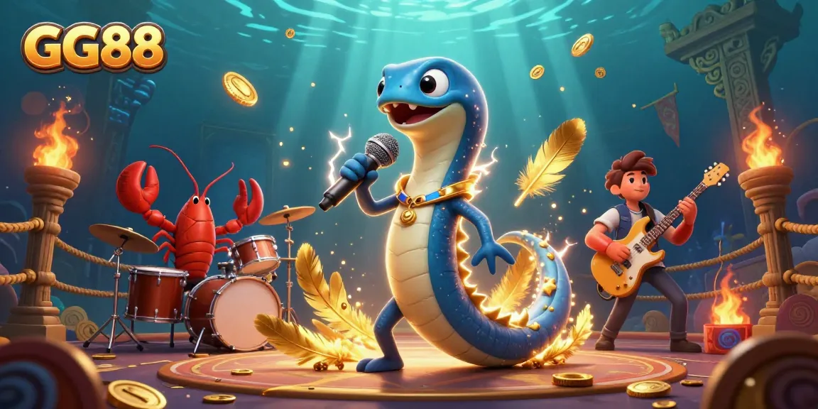 Experience electrifying entertainment at GG88's underwater casino with vibrant characters and dynamic action.