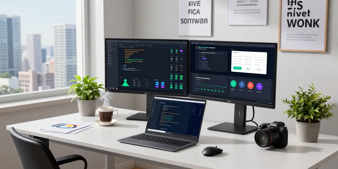 快连 network optimization software developer working efficiently in a modern tech workspace.