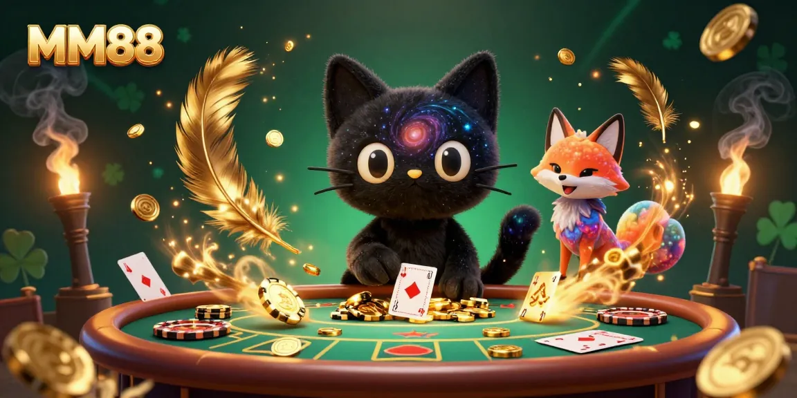Engage with MM88's vibrant cosmic casino experience featuring unique gaming elements and characters.