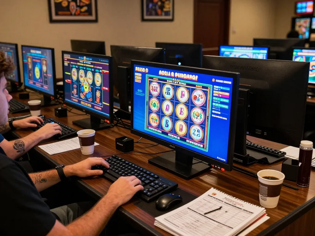 Engaging with exciting slot pulsa games on multiple screens at a cozy home gaming setup