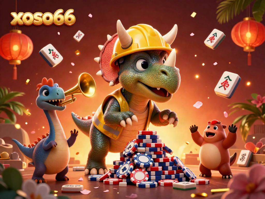 Experience thrilling entertainment at xoso66 with vibrant gaming elements and joyful characters.