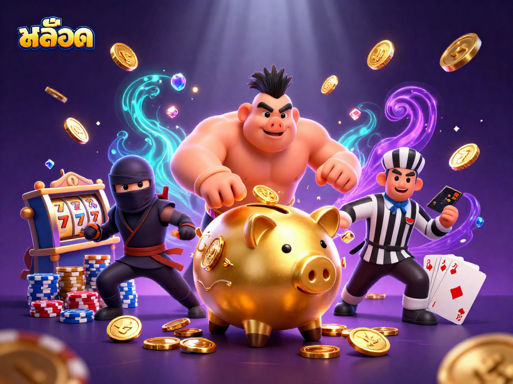 Spin the reels with slots in an exciting scene featuring golden coins and colorful elements.