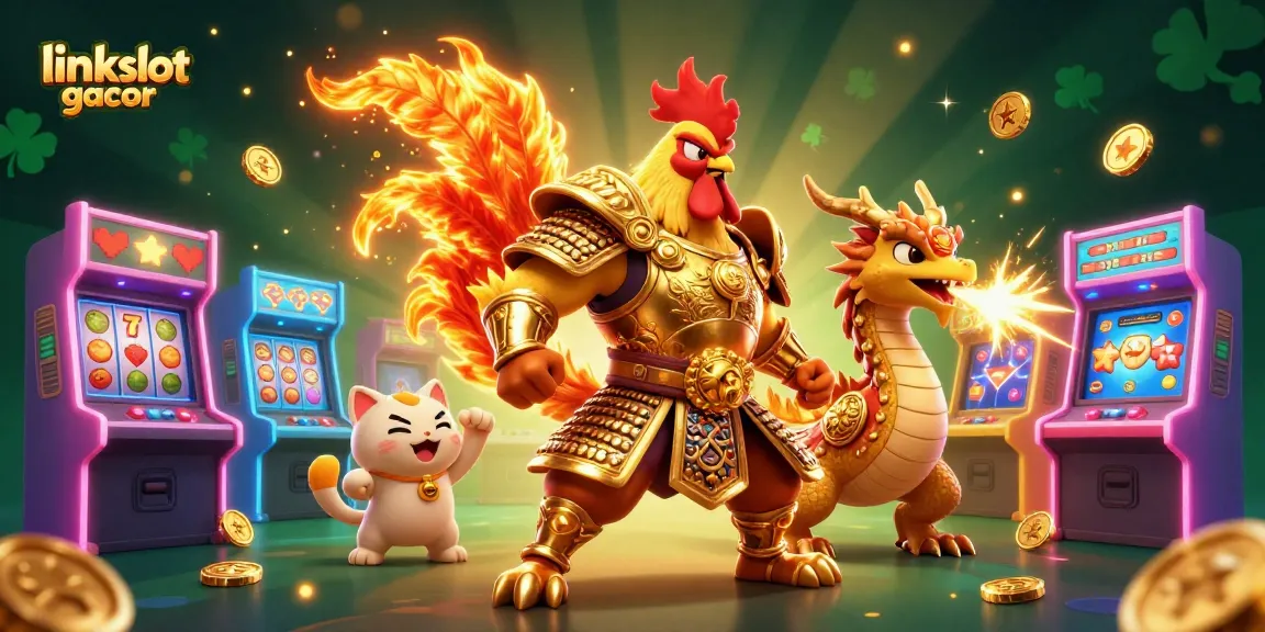 Engage with the vibrant world of link slot gacor featuring dynamic characters and slot game elements.
