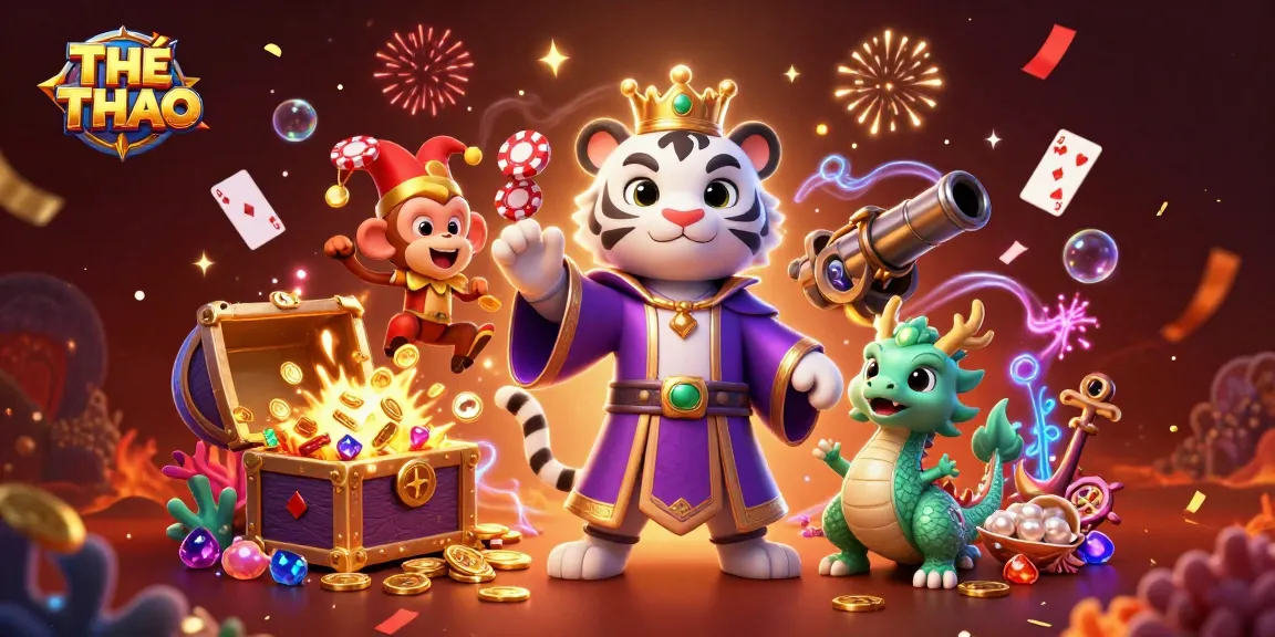 Engage with THỂ THAO through an epic illustration showcasing elite characters in an energetic casino scene.