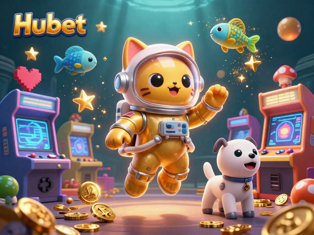 Experience winning thrills at Hubet with dynamic 3D gaming elements and vibrant characters.