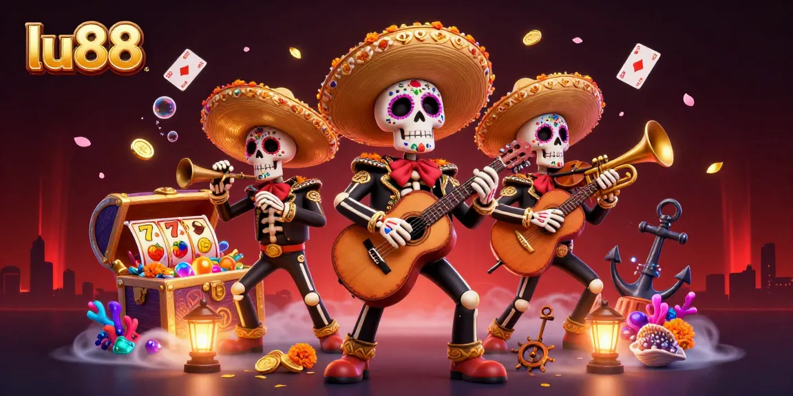 Experience vibrant gaming excitement at lu88 with this festive mariachi scene featuring slots.